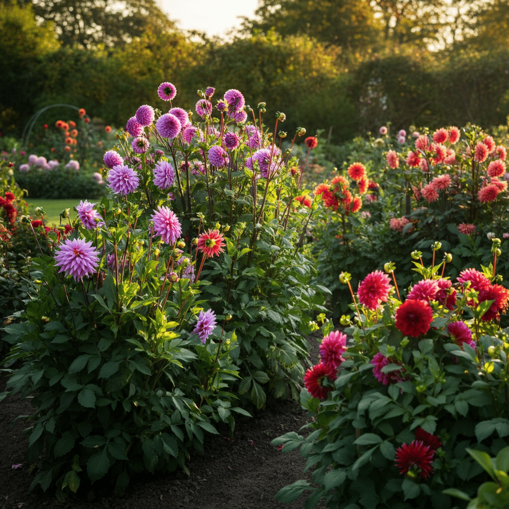 Growing dahlias