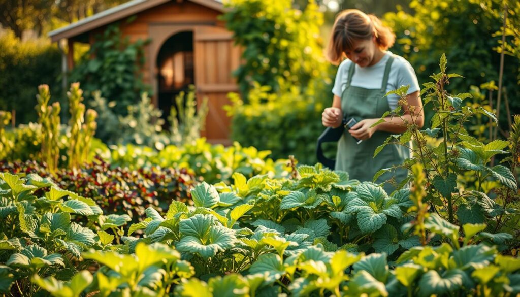 How to Start a Vegetable Garden from Scratch — Step by Step 4 Watering young vegetable plants in a backyard garden
