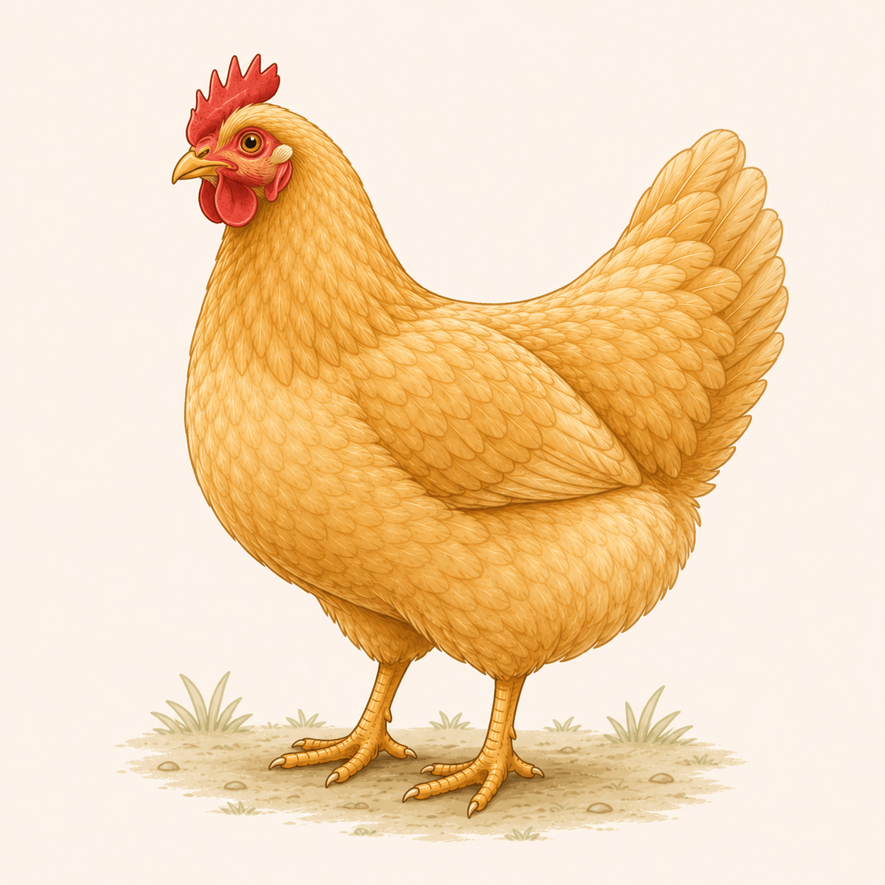 Buff Orpington chicken