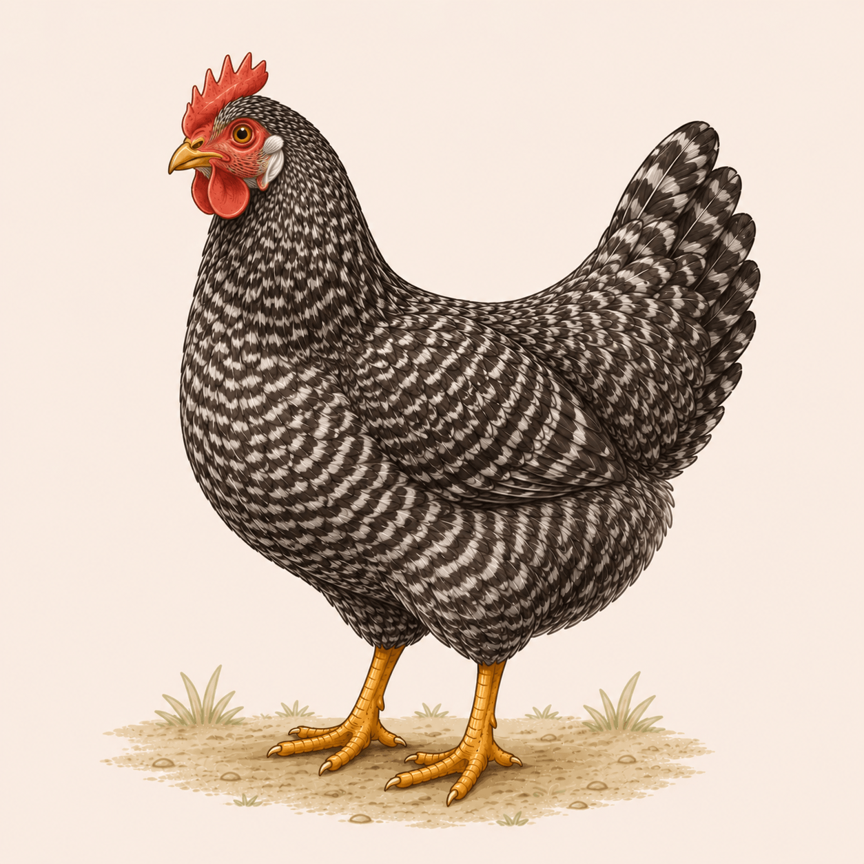 Dominique chicken