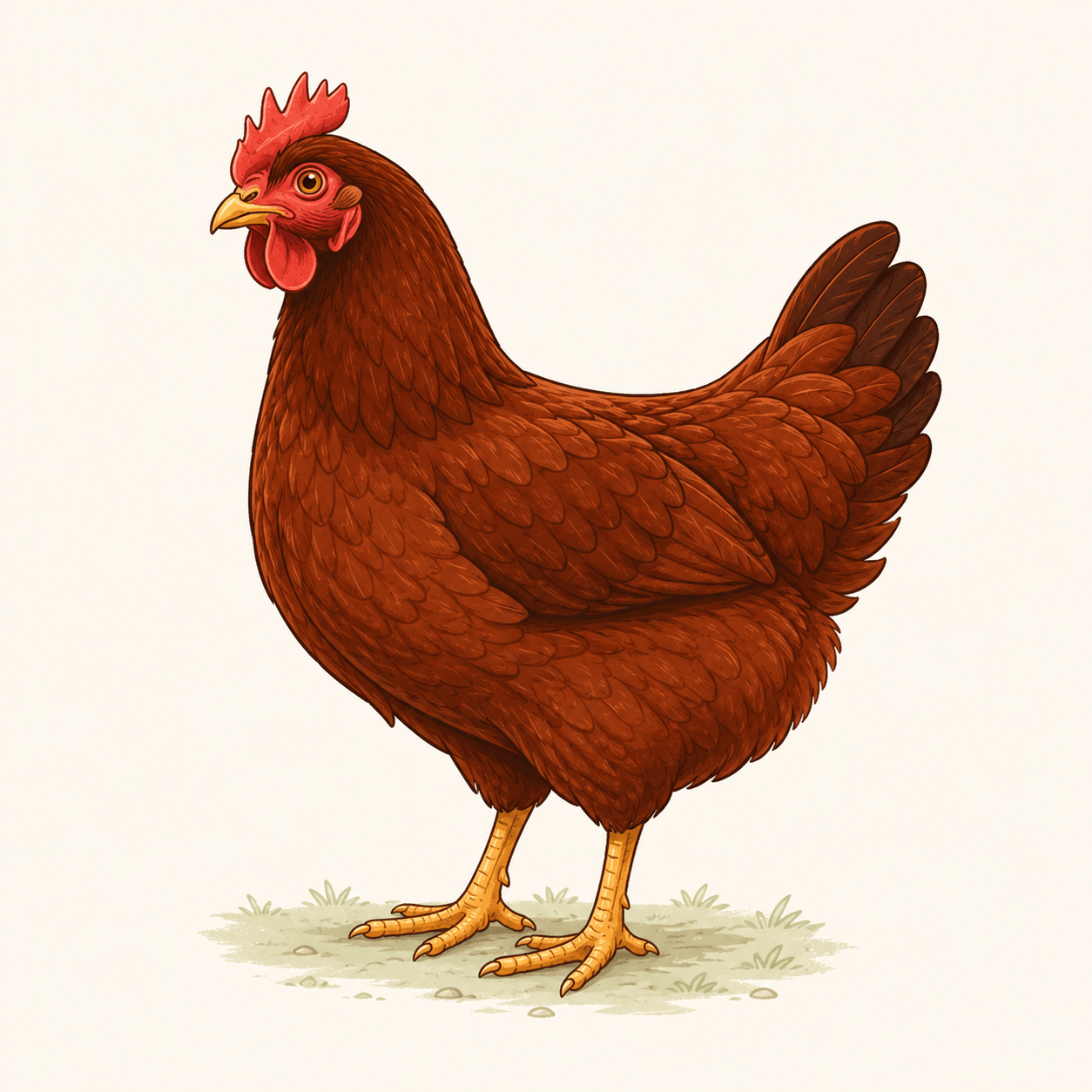 Rhode Island Red chicken