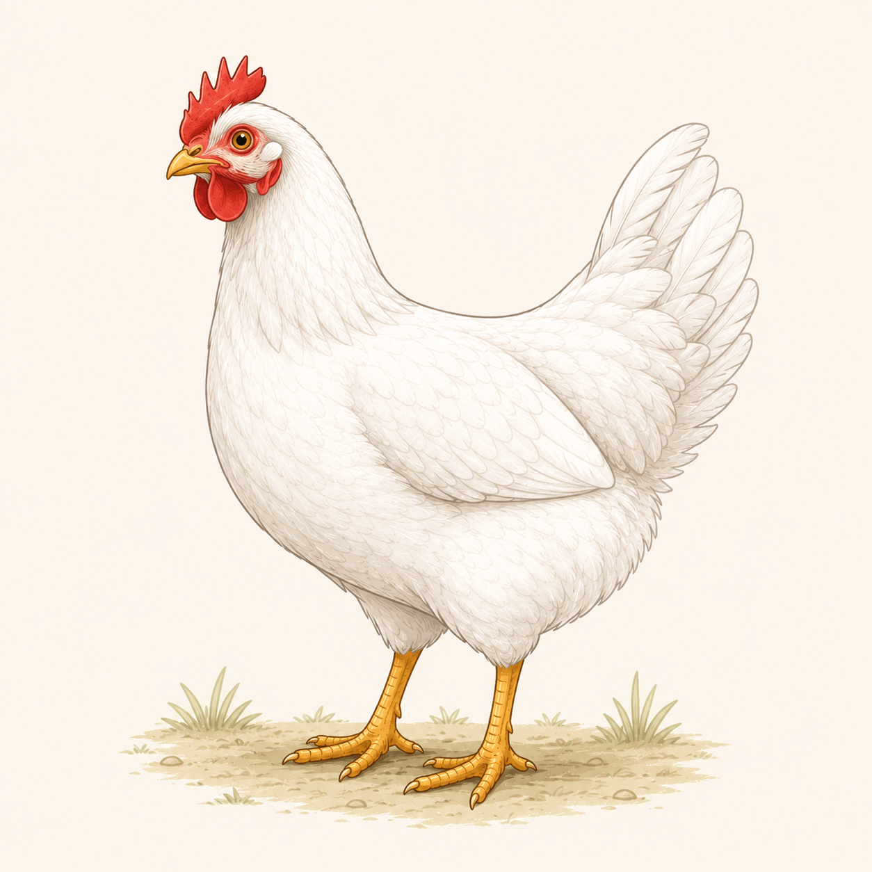 White Leghorn chicken